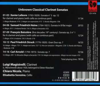 CD Luigi Magistrelli: Unknown Classical Clarinet Sonatas 647930