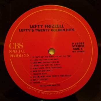 LP Lefty Frizzell: Lefty's 20 Golden Hits 589405