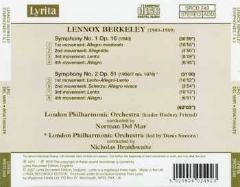 CD The London Philharmonic Orchestra: Symphonies 1 & 2 329378