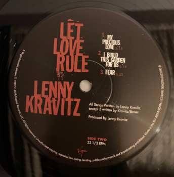 2LP Lenny Kravitz: Let Love Rule 387012