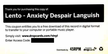 LP Lento: Anxiety Despair Languish LTD 89462