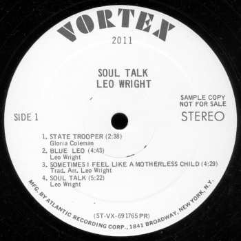 LP Leo Wright: Soul Talk 600687