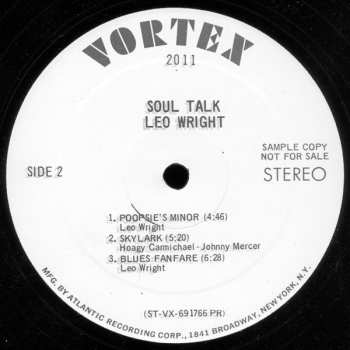 LP Leo Wright: Soul Talk 600687