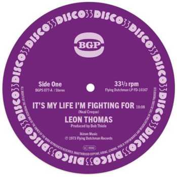 SP Leon Thomas: It's My Life I'm Fighting For / Shape Your Mind To Die 618222