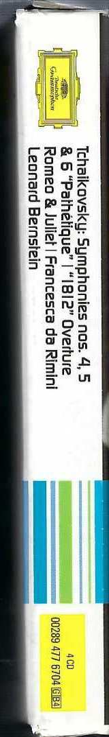 4CD/Box Set Pyotr Ilyich Tchaikovsky: Symphonies Nos. 4, 5 & 6 "Pathétique" | "1812" Overture | Romeo & Juliet | Francesca Di Rimini 45416