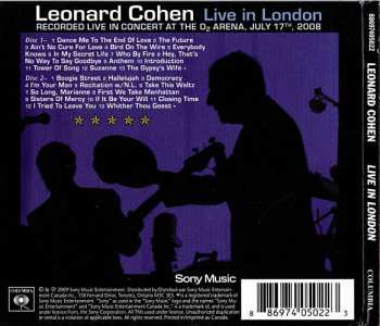 2CD Leonard Cohen: Live In London DIGI 606004