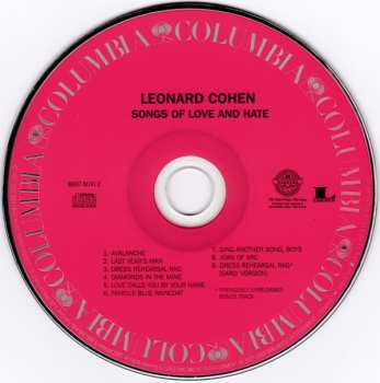 CD Leonard Cohen: Songs Of Love And Hate 570238