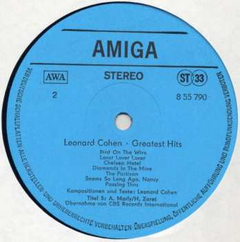 LP Leonard Cohen: Greatest Hits 440096