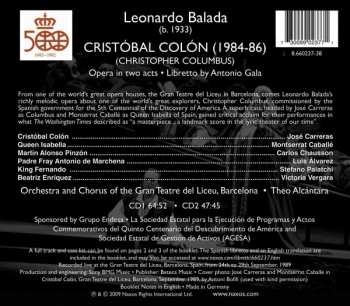 2CD José Carreras: Cristóbal Colón = Christopher Columbus 548804