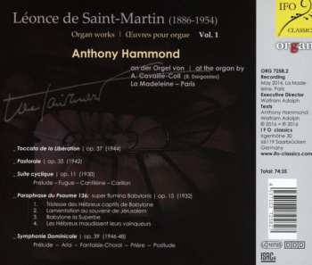 CD Anthony Hammond: Organ Works | Œuvre Pour Orgue | Vol. 1 608966