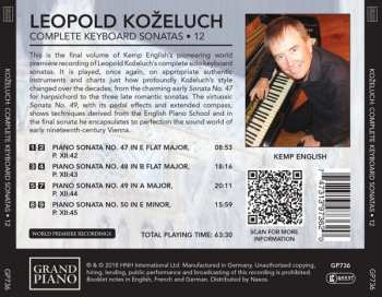 CD Leopold Koželuh: Complete Keyboard Sonatas • 12 304816