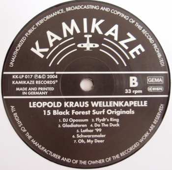 LP Leopold Kraus Wellenkapelle: ..15 Black Forest Surf Originals.. 588291