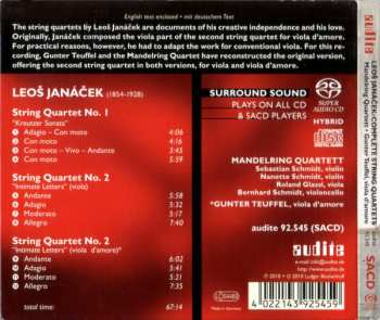 SACD Leoš Janáček: Complete String Quartets 439999