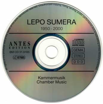 CD Lepo Sumera: Kammermusic 292364