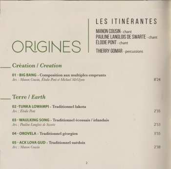 CD Les Itinérantes: Origines 562868