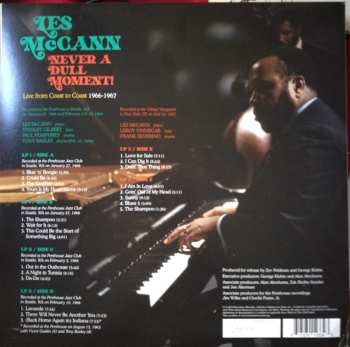 3LP Les McCann: Never A Dull Moment! (Live From Coast To Coast 1966-1967) LTD | NUM 581628