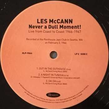 3LP Les McCann: Never A Dull Moment! (Live From Coast To Coast 1966-1967) LTD | NUM 581628