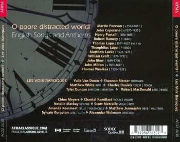 CD Alexander Weimann: O Poore Distracted World! - English Songs & Anthems  659615