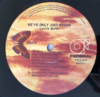 LP Leslie Butler Plus 3: We’ve Only Just Begun 608586