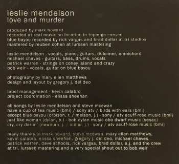 CD Leslie Mendelson: Love And Murder 470340