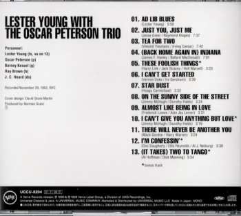 CD Lester Young: Lester Young With The Oscar Peterson Trio #1 LTD 620050