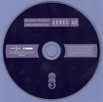 3CD Level 42: Lessons In Love - The Essential Level 42 294785