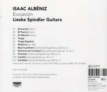 2CD Lieske Spindler Guitars: Isaac Albéniz: Evocación 450532