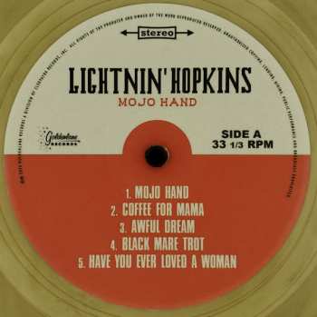 LP Lightnin' Hopkins: Mojo Hand CLR | LTD 619415