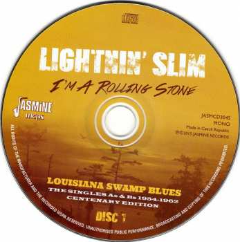 2CD Lightning Slim: I'm A Rolling Stone: Louisiana Swamp Blues 294989