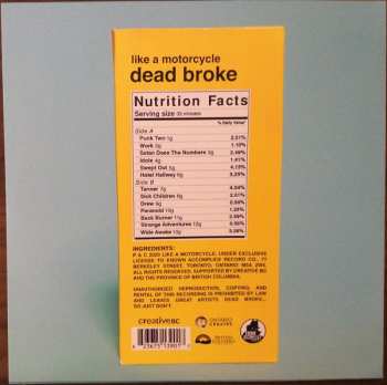 LP Like A Motorcycle: Dead Broke CLR | LTD 571777