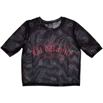 Merch Lil Wayne: Dámské Crop Top Script Logo Lil Wayne