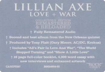 CD Lillian Axe: Love + War 641420