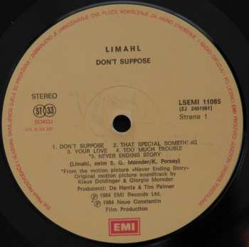 LP Limahl: Don't Suppose 42223