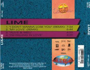 CD Lime: I Don't Wanna Lose You (Remix) / My Love (Remix) / Alive & Well / I'm Falling In Love 631579