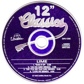 CD Lime: Take It Up / On The Grid (Remix) / Did You See That Girl (Remix) / Cutie Pie (Remix) 620849