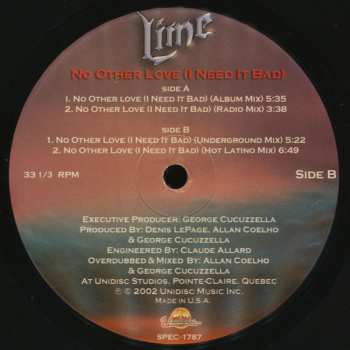 LP Lime: No Other Love (I Need It Bad) 578320