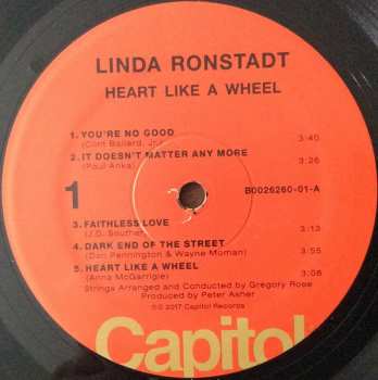 LP Linda Ronstadt: Heart Like A Wheel 615742