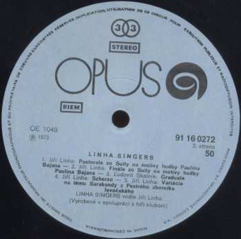 LP Linha Singers: Linha Singers 482498