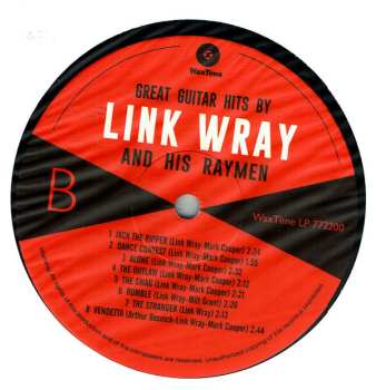 LP Link Wray And His Ray Men: Great Guitar Hits By Link Wray And His Raymen LTD 543906