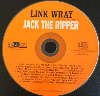 CD Link Wray And His Ray Men: Jack The Ripper 605652