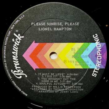 LP Lionel Hampton: Please Sunrise 578197