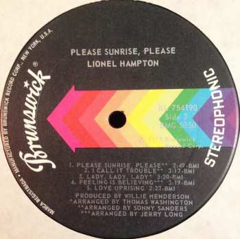 LP Lionel Hampton: Please Sunrise 578197