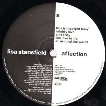 LP Lisa Stansfield: Affection 641166