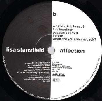 LP Lisa Stansfield: Affection 641166