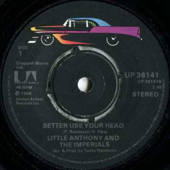 Album Little Anthony & The Imperials: Better Use Your Head / Gonna Fix You Good