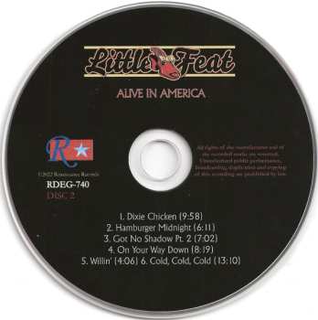 2CD Little Feat: Alive In America '73 625356