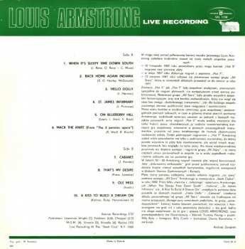 LP Louis Armstrong: Live Recording 52849