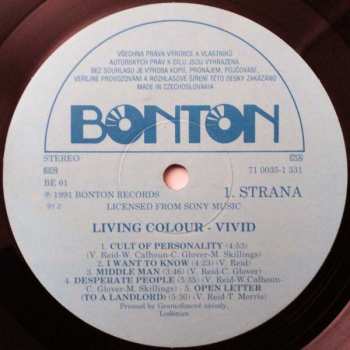 LP Living Colour: Vivid 611665