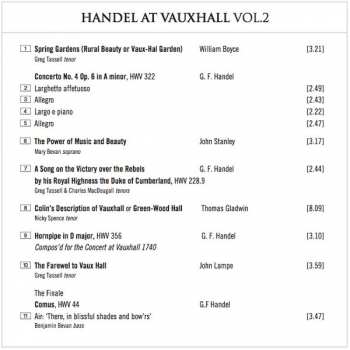 CD London Early Opera: Handel At Vauxhall Vol. 2 321458