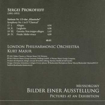 CD Kurt Masur: Pictures At An Exhibition 661279